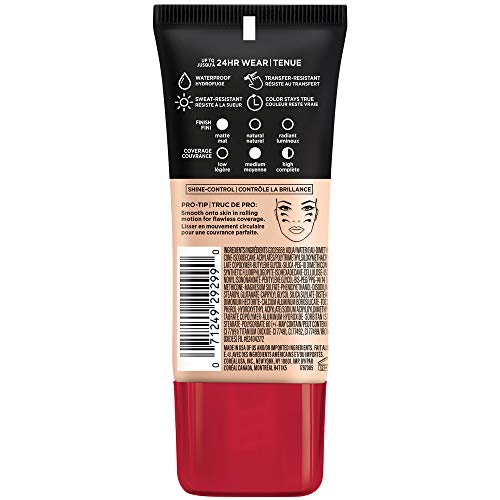 Teinte Ivoire Classique sur MAYBELLINE Pro-Matte, rendu naturel et lumineux.