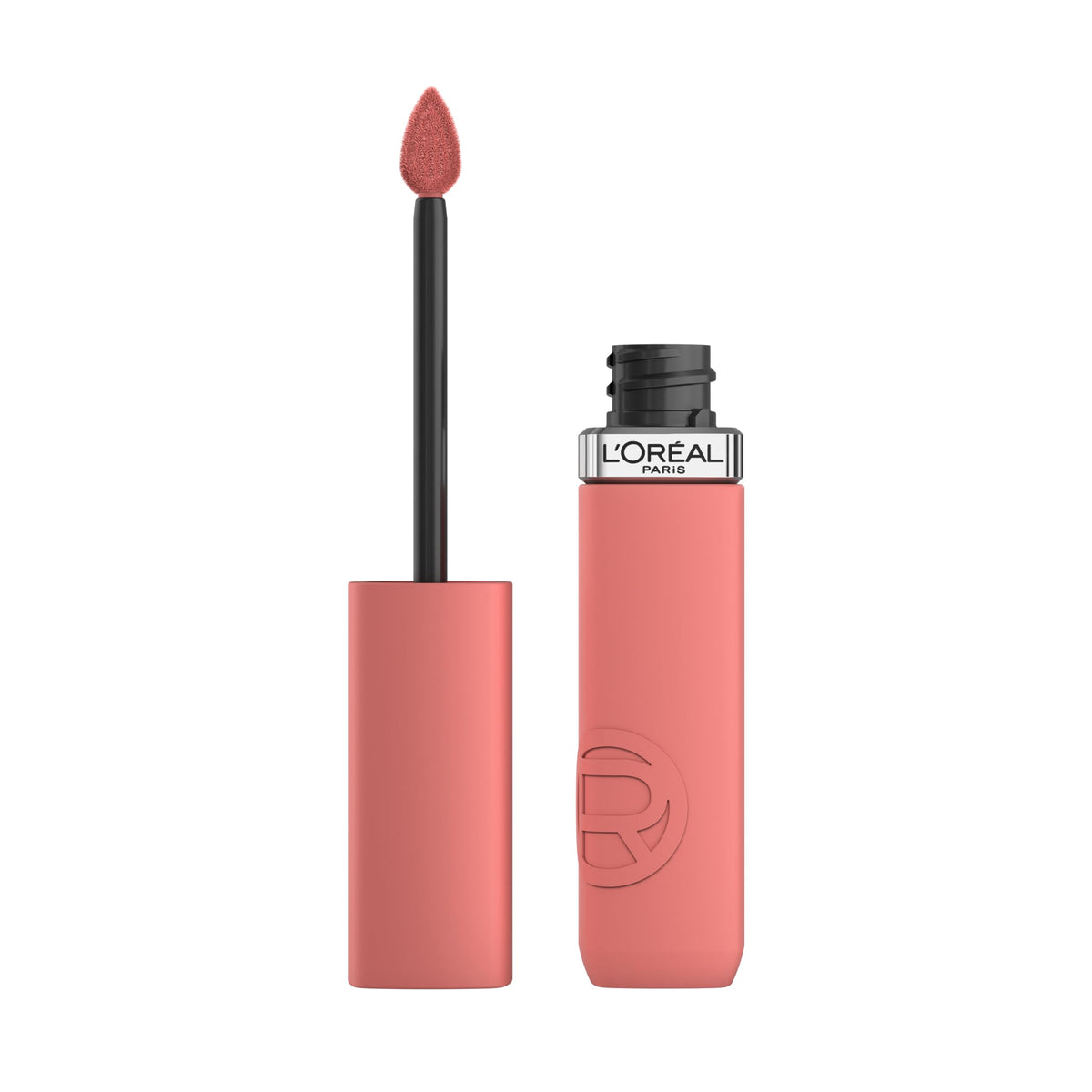 Maybelline Infallible Résistance, rouge liquide mat 210 Tropical Vacay, couleur longue tenue pour la journée.