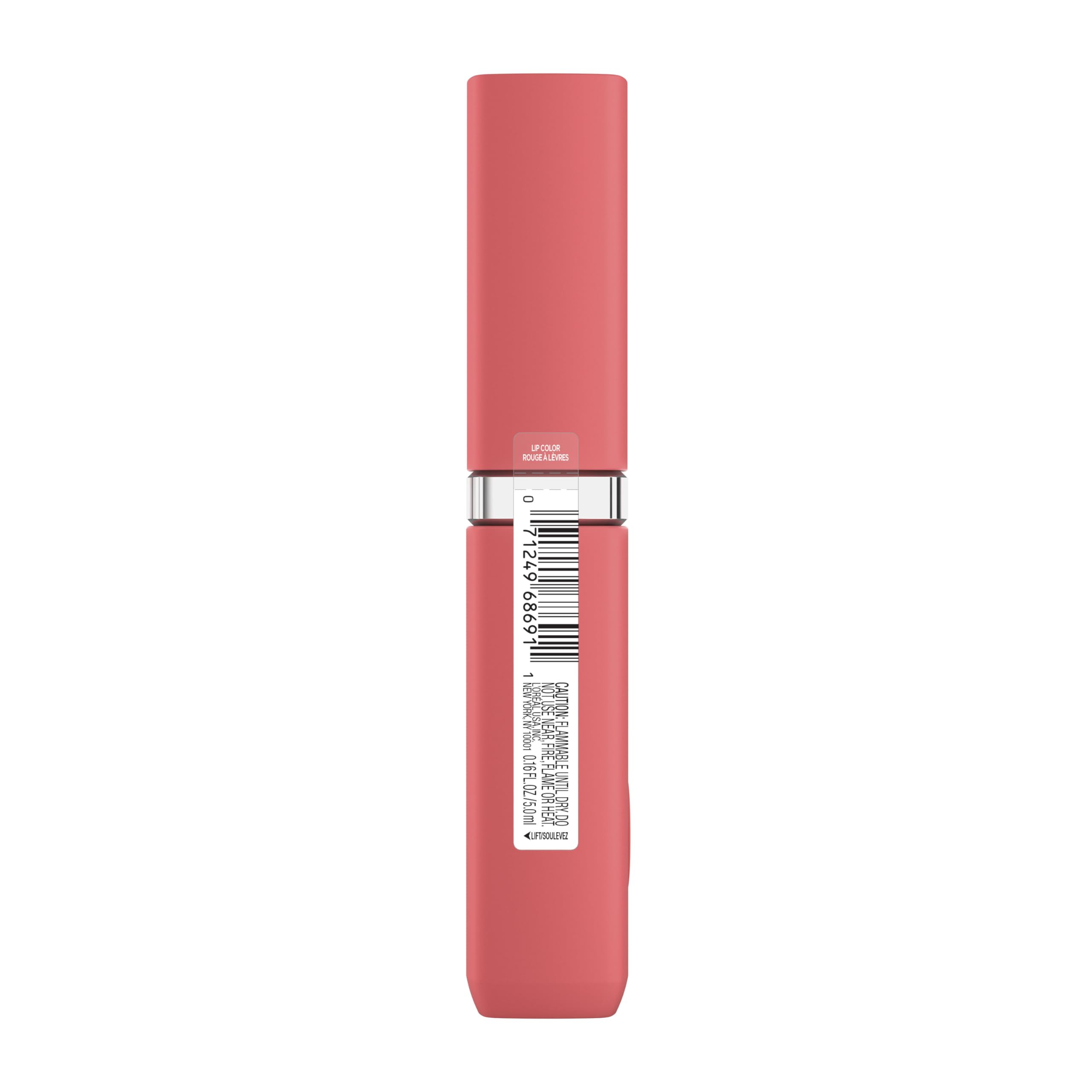 Finition mate longue tenue MAYBELLINE Rouge Liquide Matte Résistance sur les lèvres.