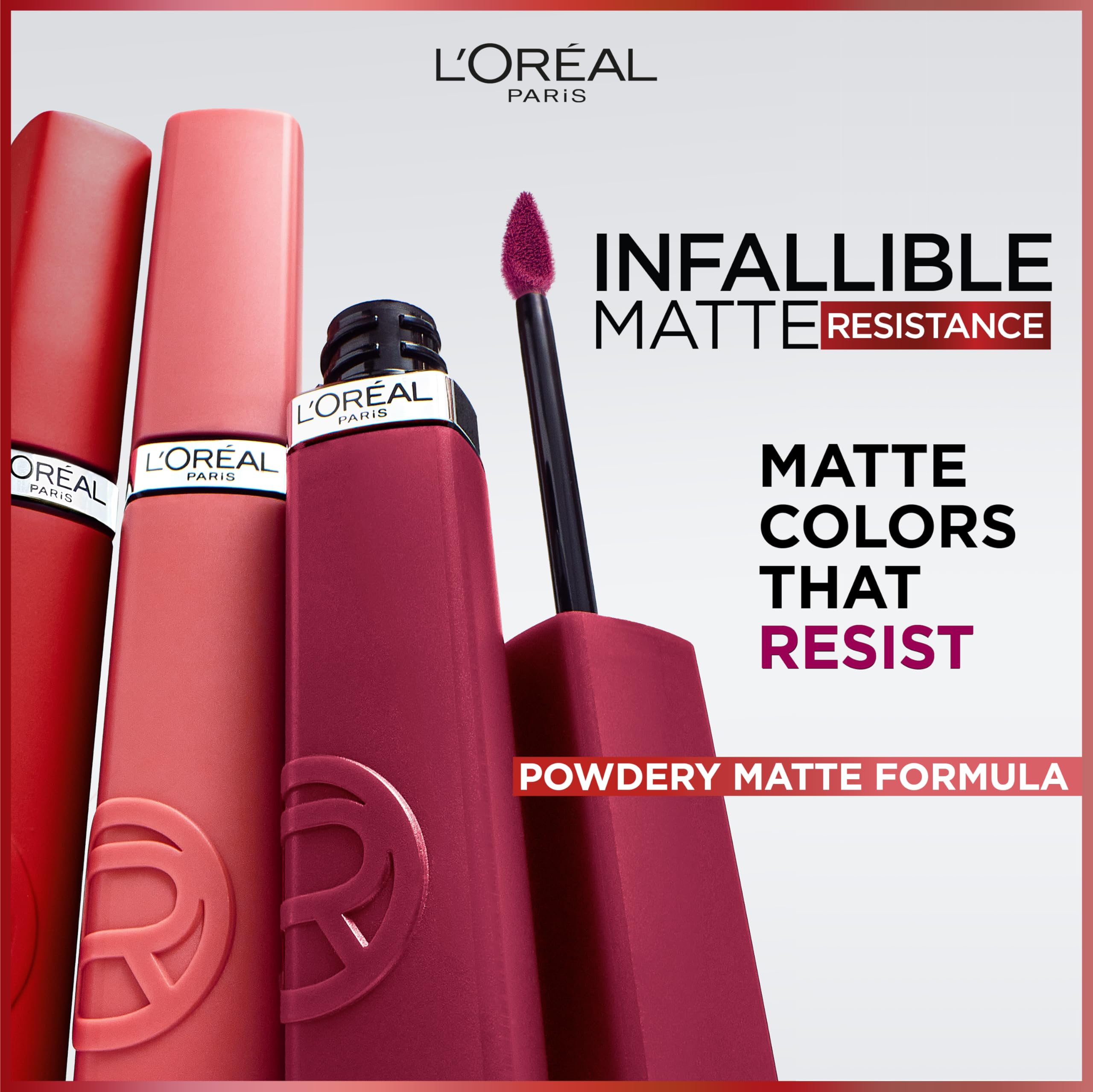 Maybelline rouge liquide fini mat : tenue longue jusqu'à 16 heures.