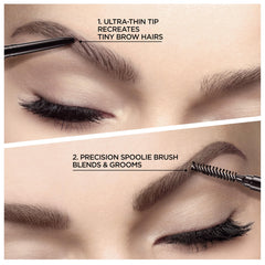 MAYBELLINE Sourcils brosse-spoolie pour peigner et estomper les poils.