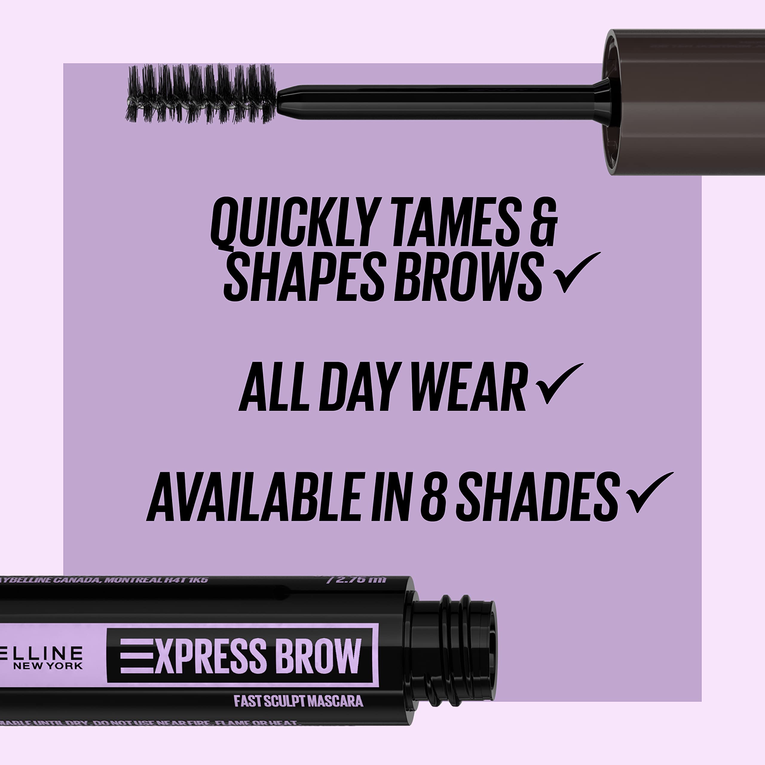 Maybelline – emballage pratique facilitant l'usage quotidien.