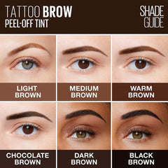 Maybelline Sourcils Tattoo Gel pinceau, application facile pour sourcils définis.