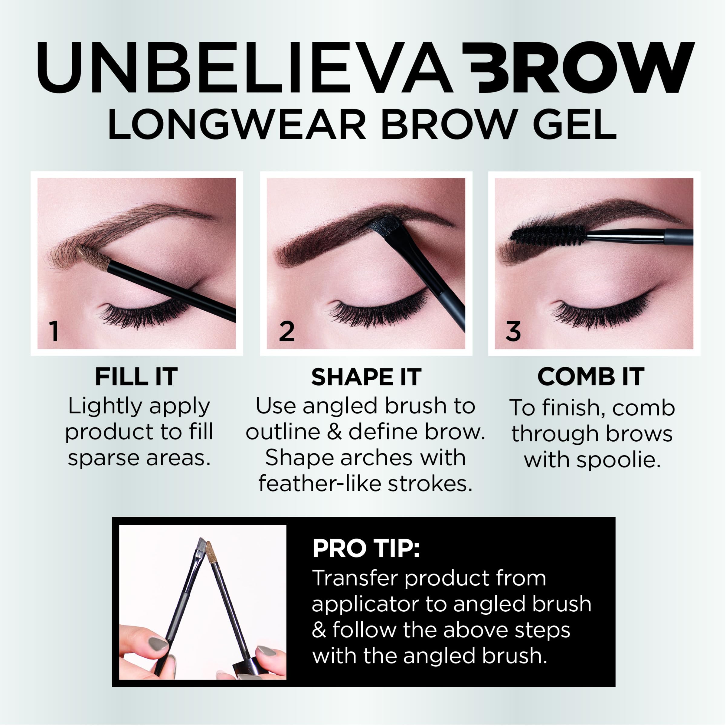Maybelline Unbelieva-Brow, tenue longue durée pour une définition.