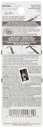 Maybelline sourcils, traits fins imitant les poils pour un fini naturel