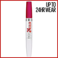 Maybelline Super Stay 24 rouge liquide, application précise et séchage rapide.