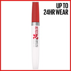 Maybelline Super Stay 24, baume hydratant intégré pour lèvres douces.