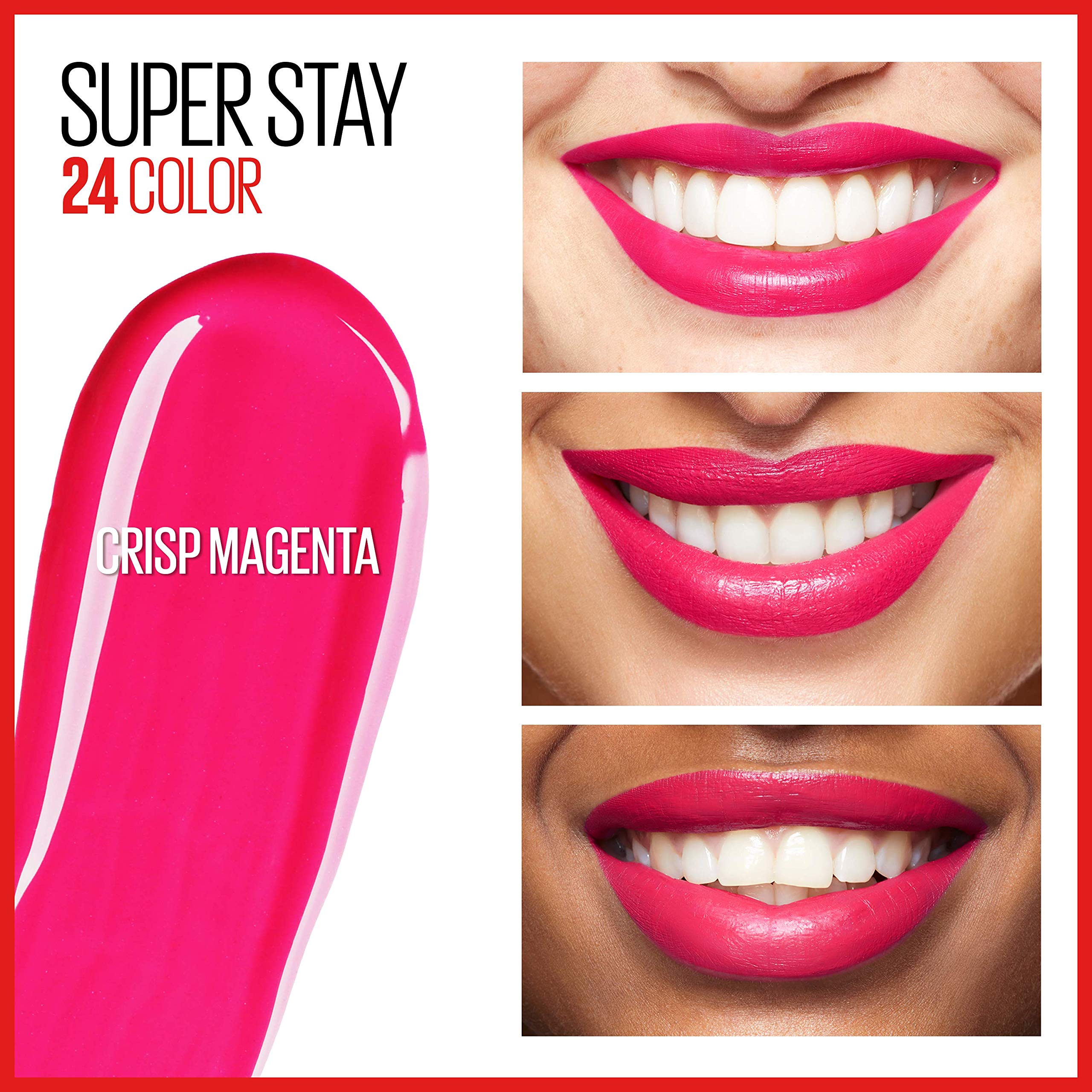 Maybelline Super Stay 24 baume hydratant, lèvres confort tout au long de la journée.
