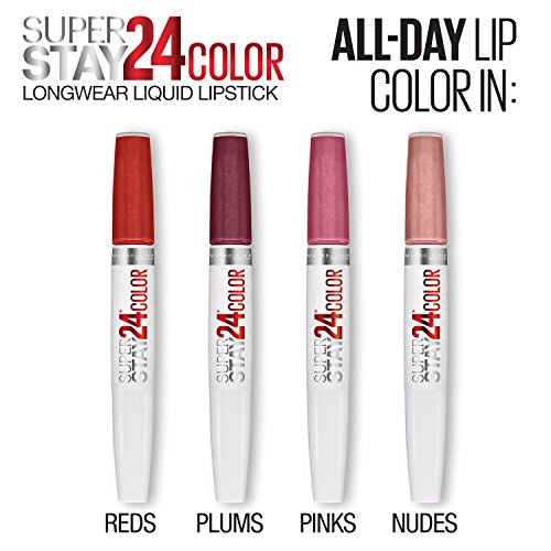 Emballage tube pratique Maybelline Super Stay 24, 2 étapes.