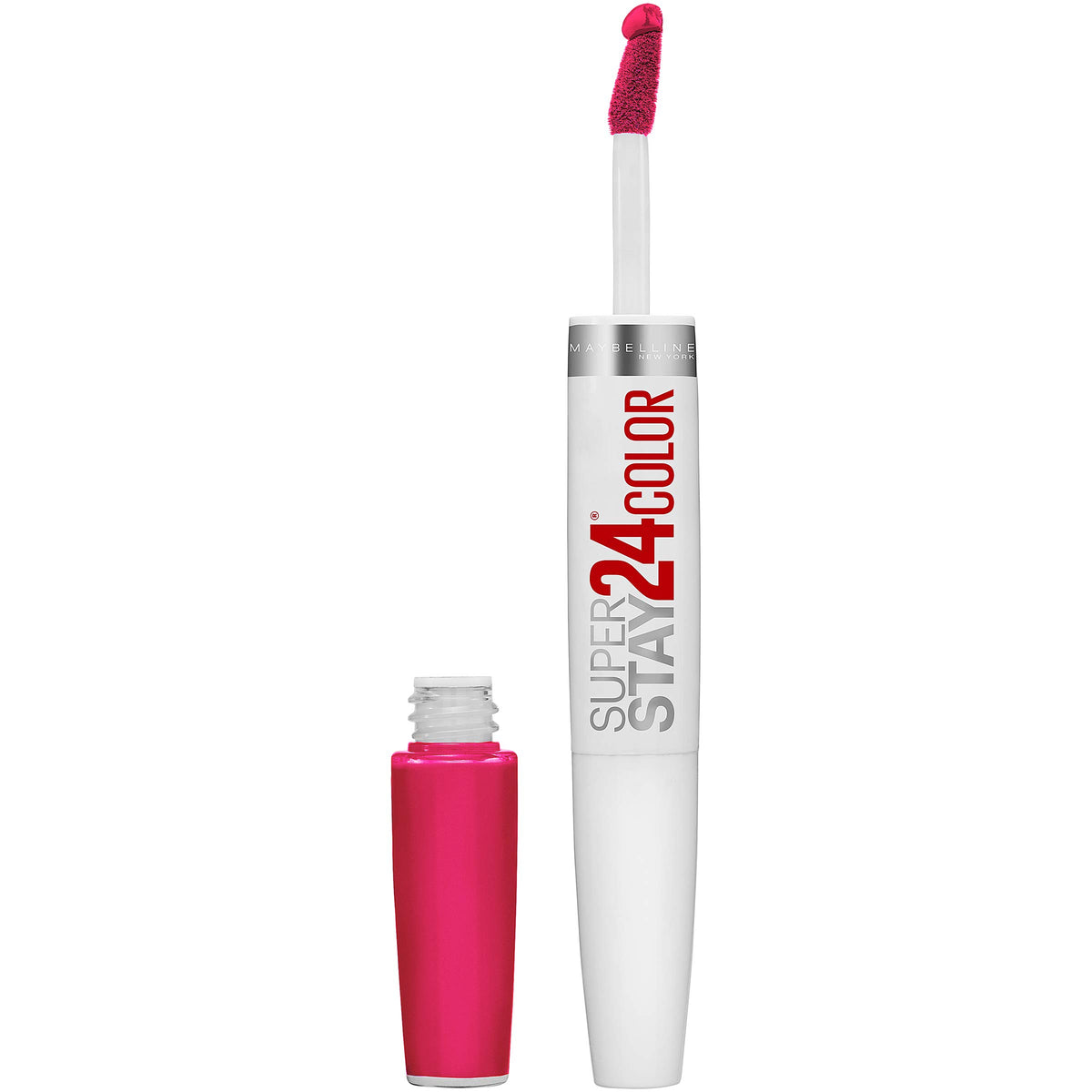 Maybelline Super Stay 24 flacon Crisp Magenta, application précise et couleur riche.