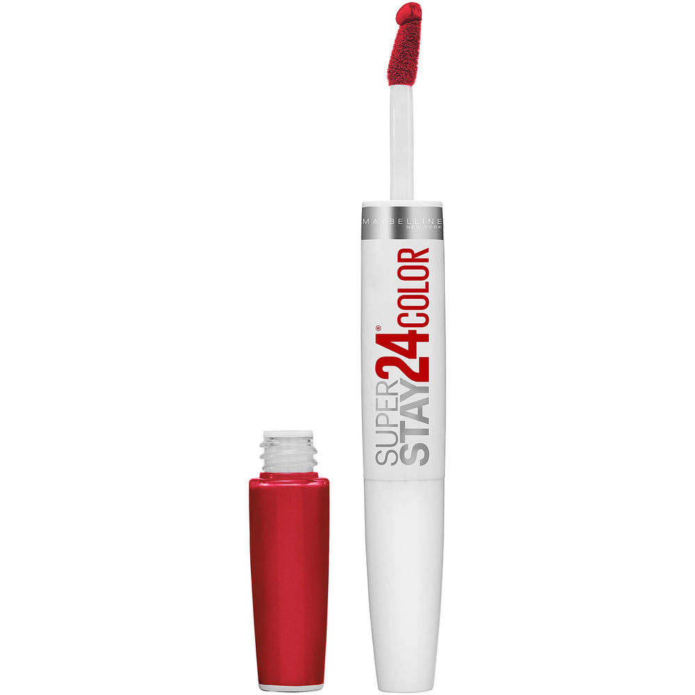 Maybelline Super Stay 24, Rouge Optique, applicateur précis pour une application nette