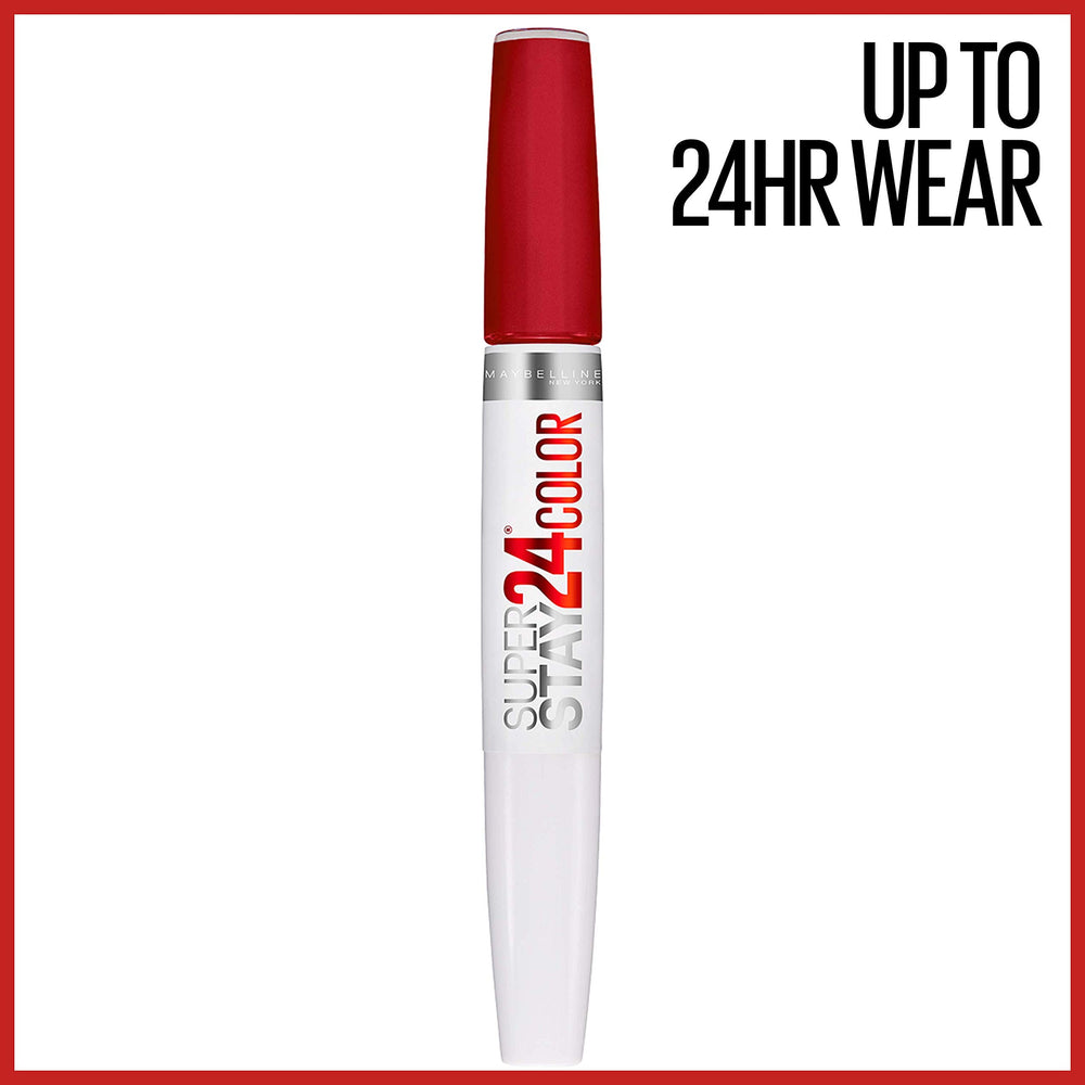 Maybelline Super Stay 24, Rouge Optique, pigmentation intense et couvrance élevée
