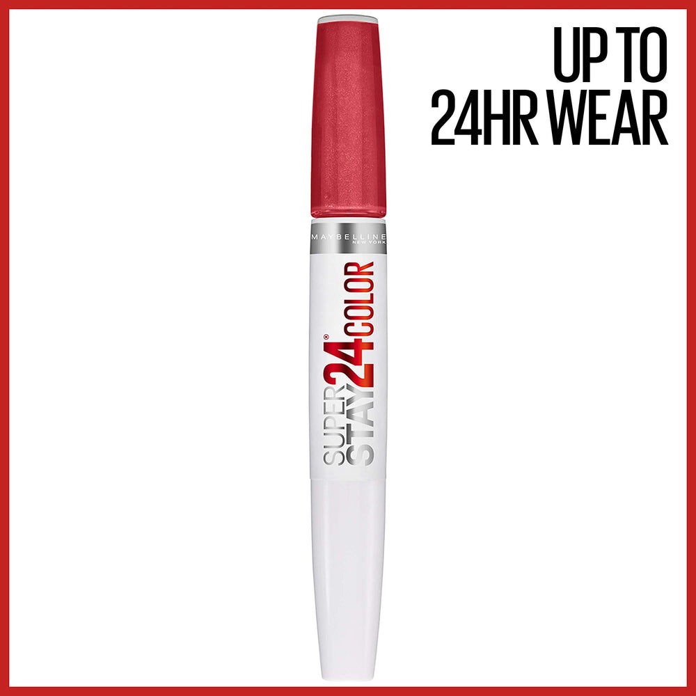 Maybelline Super Stay 24 teinte-corail-continu : couleur longue tenue et éclat durable.