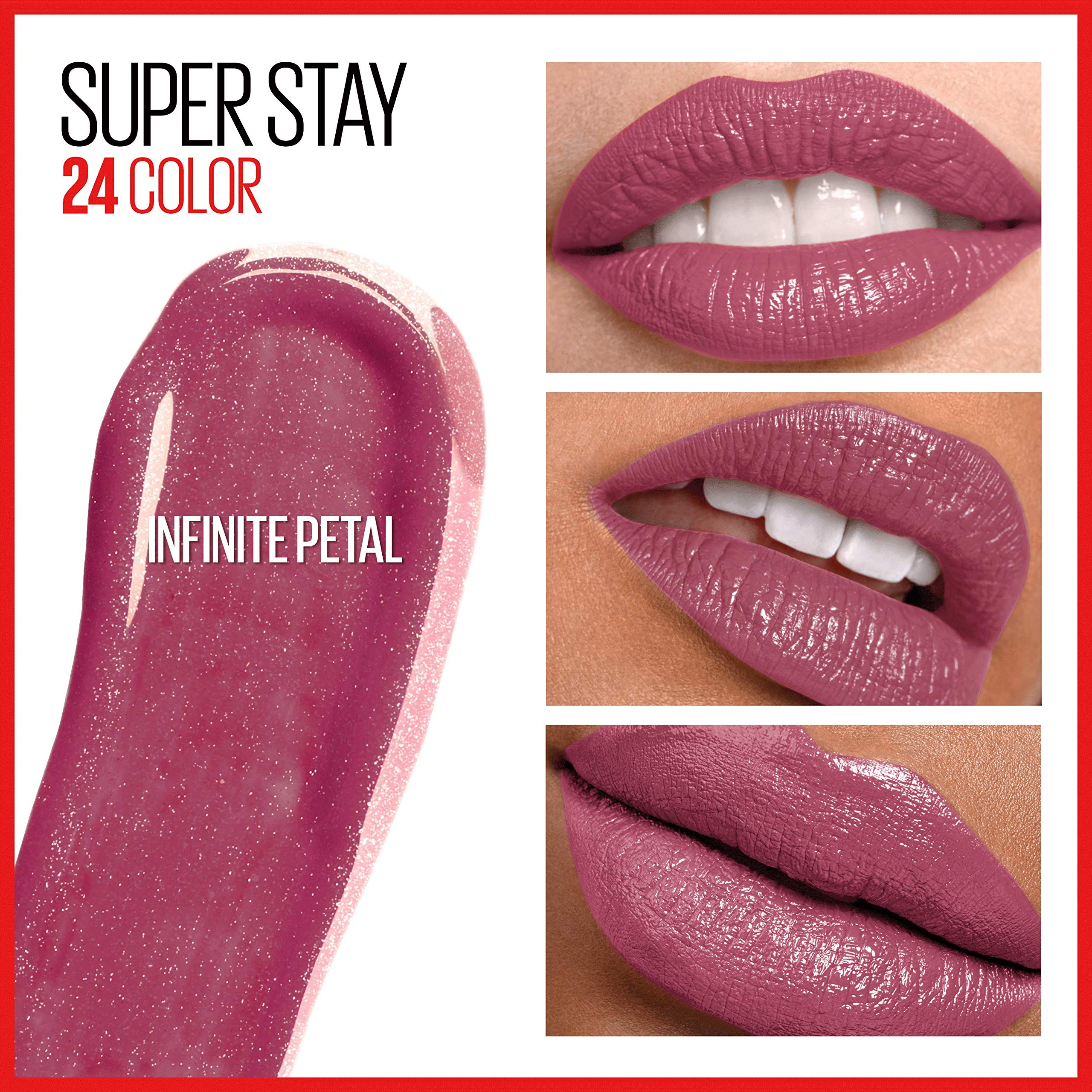Maybelline Super Stay 24, teinte Pétale Infini pour un rose éclatant et durable