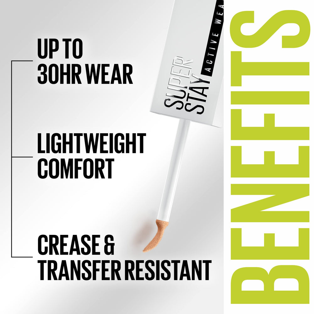 Maybelline correcteur résistant au transfert pour une tenue fiable.
