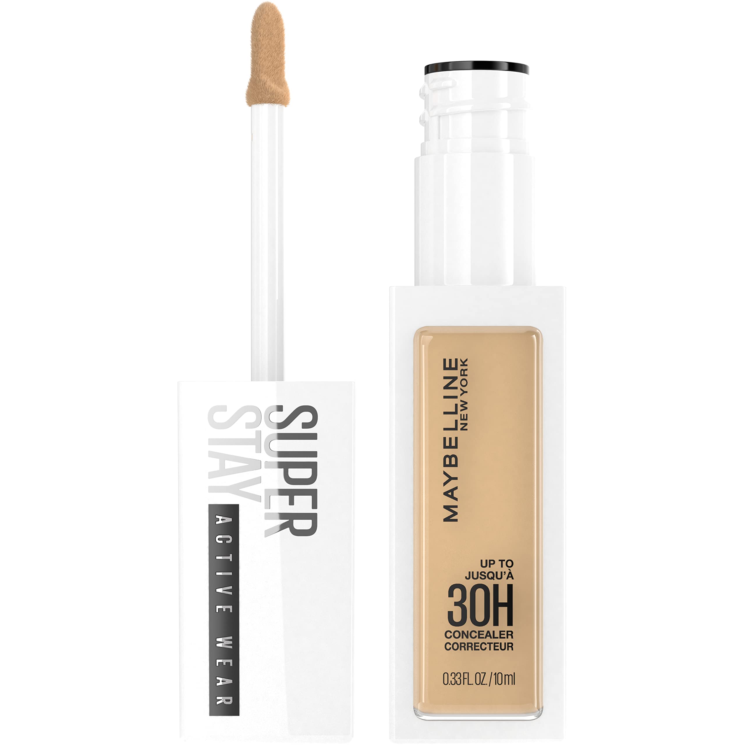 Maybelline correcteur longue tenue avec applicateur confort-flex pour une application précise