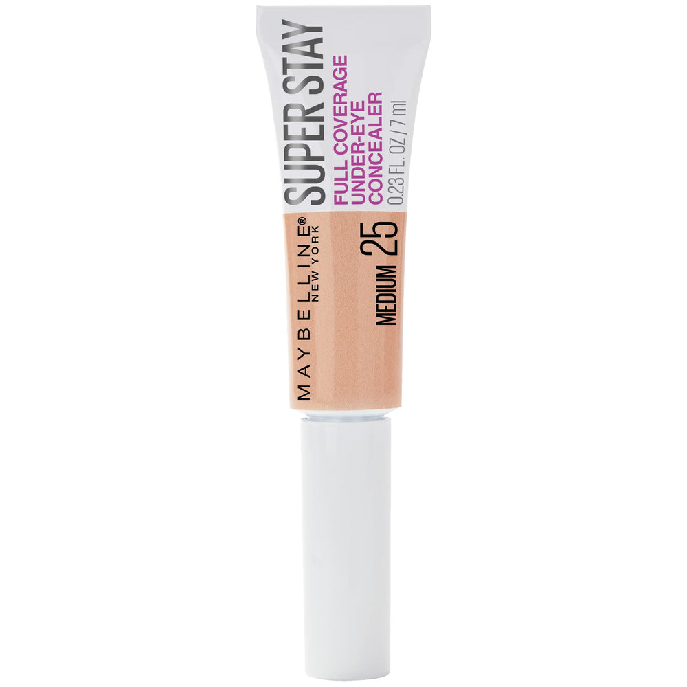 Correcteur Maybelline Super Stay, embout spatule pour une application précise et longue tenue.