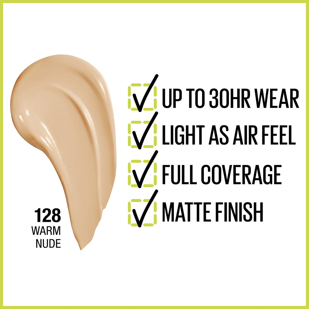Maybelline Super Stay fond de teint, texture légère qui glisse sur la peau