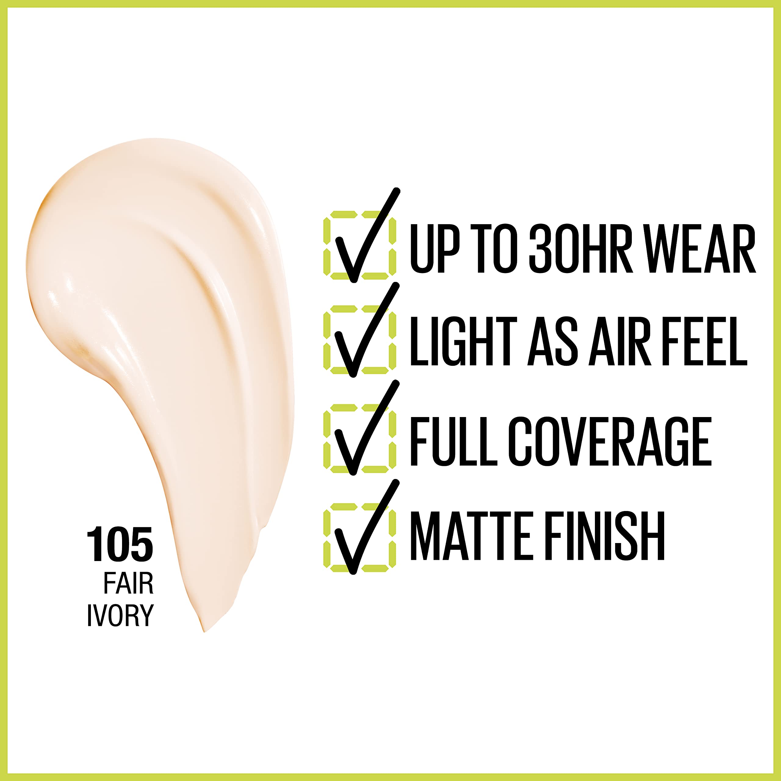 Application par pompe du fond de teint Maybelline Super Stay pour une couvrance précise