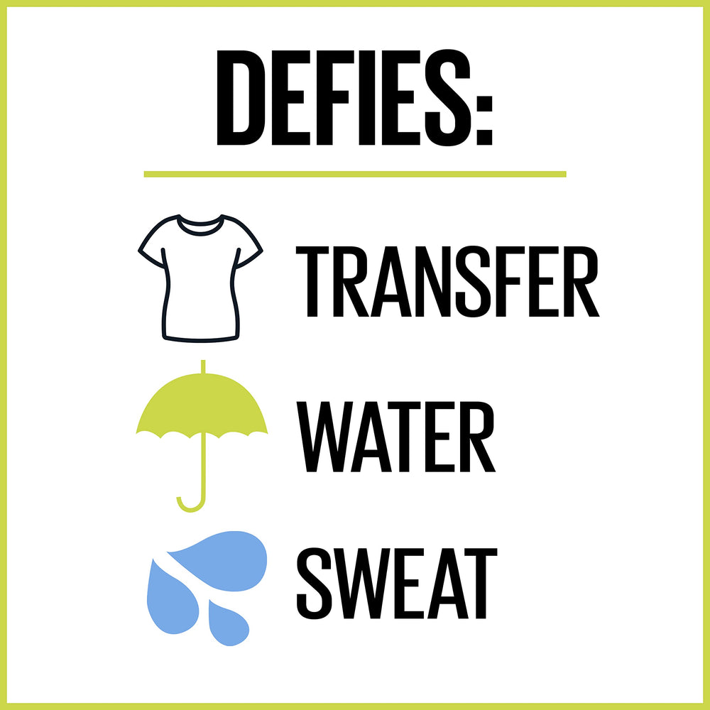 Test transfert et résistance à l'eau et à la sueur.