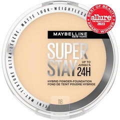 Fini mat et léger avec Maybelline Super Stay Hybride Poudre.