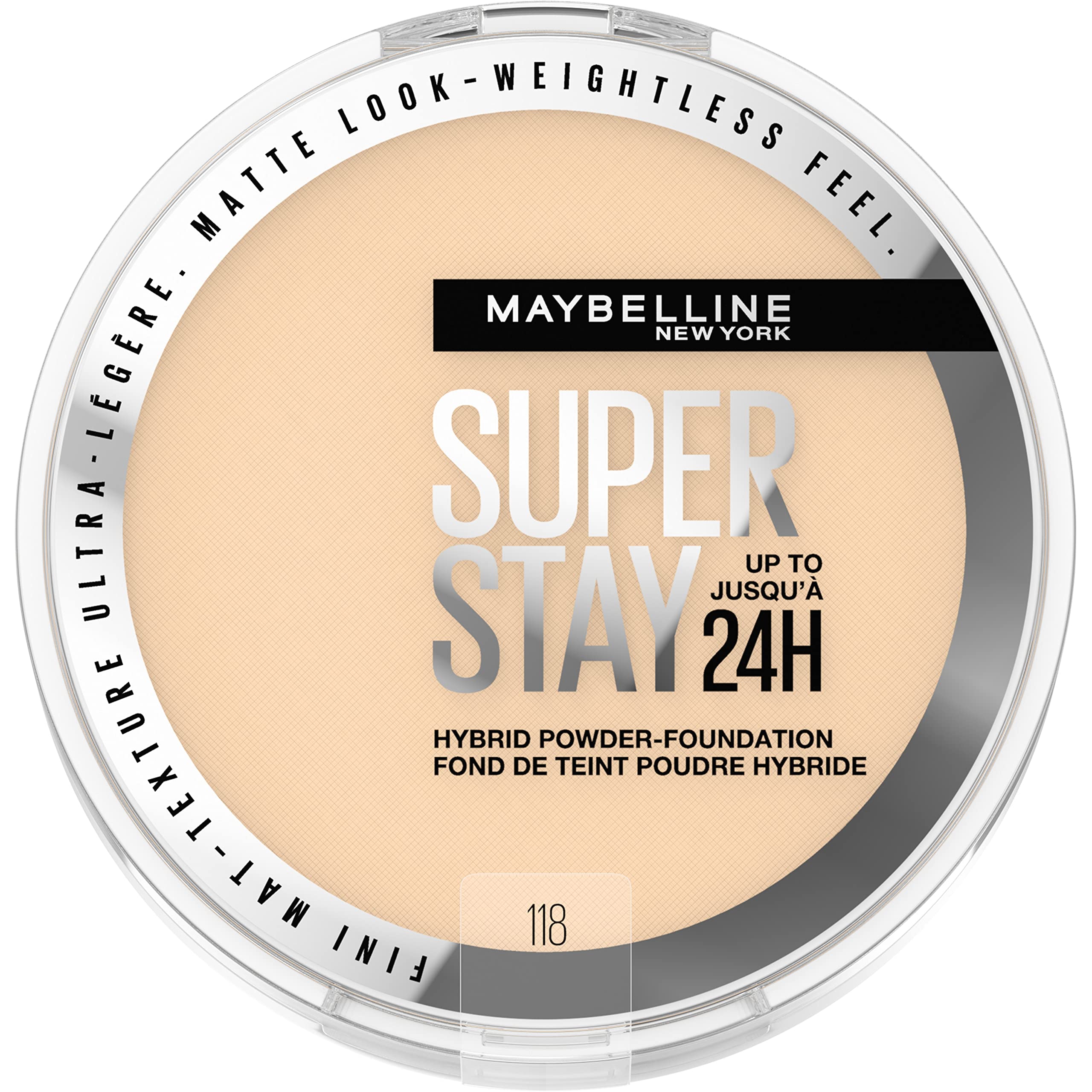 Maybelline Super Stay Hybride Poudre Visage, couverture durable toute la journée.