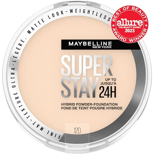 Maybelline Super Stay Hybride Poudre Teint – finition matte ultra durable.