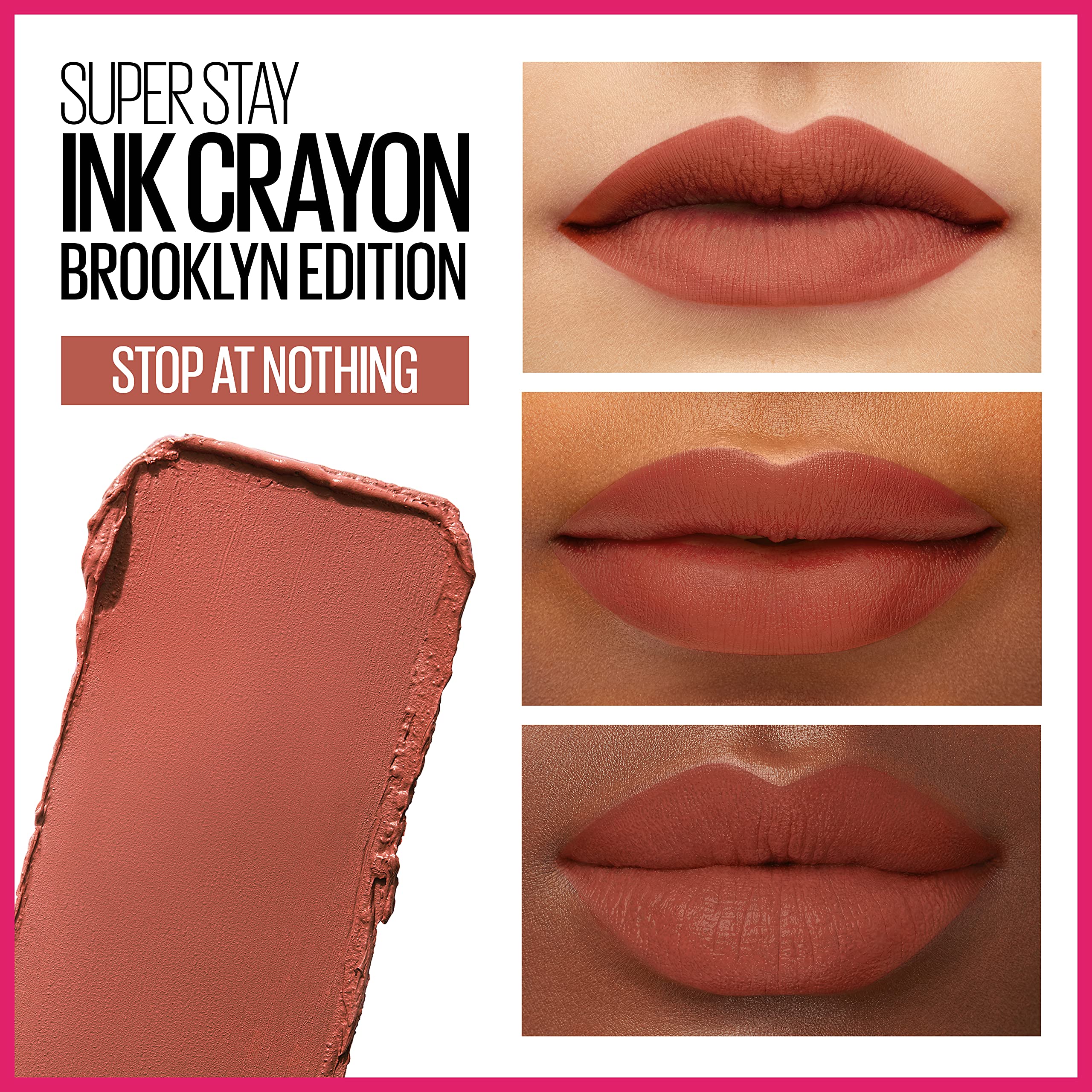 Maybelline Super Stay Ink Crayon — teinte Accepte un Defi, couleur matte intense.