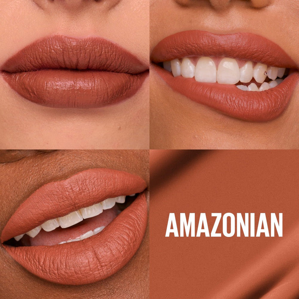 Maybelline Super Stay Matte Ink – teinte Amazonien brun, beige neutre pour tous les jours.