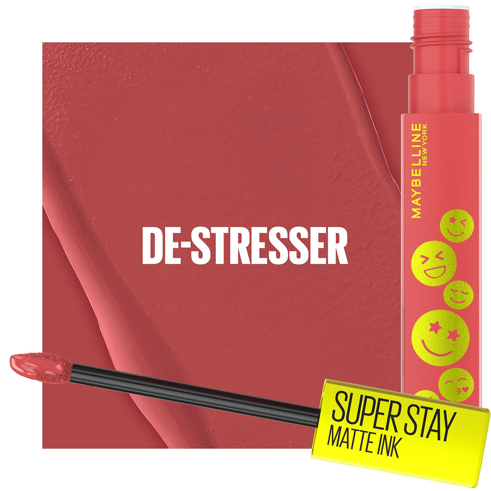 Texture mate Maybelline Super Stay Matte Ink, pigment dense.