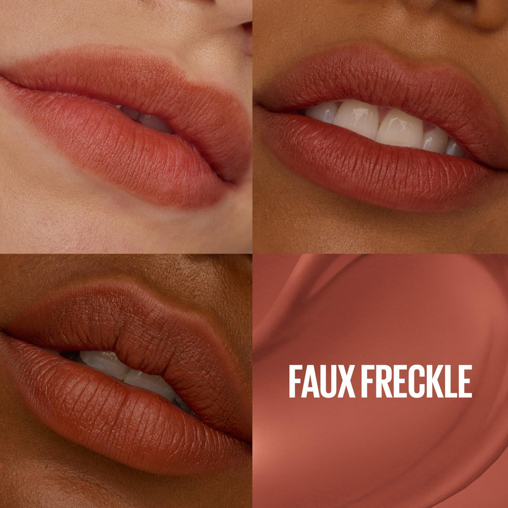 Texture teddy-soft de Maybelline Teddy Lip Tint offre un fini mat flou.