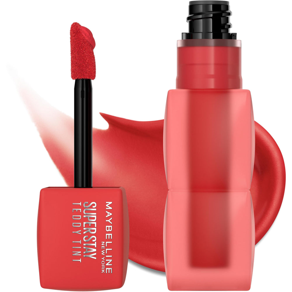 Packaging compact et ergonomique du Teddy Lip Tint pour une application confortable.