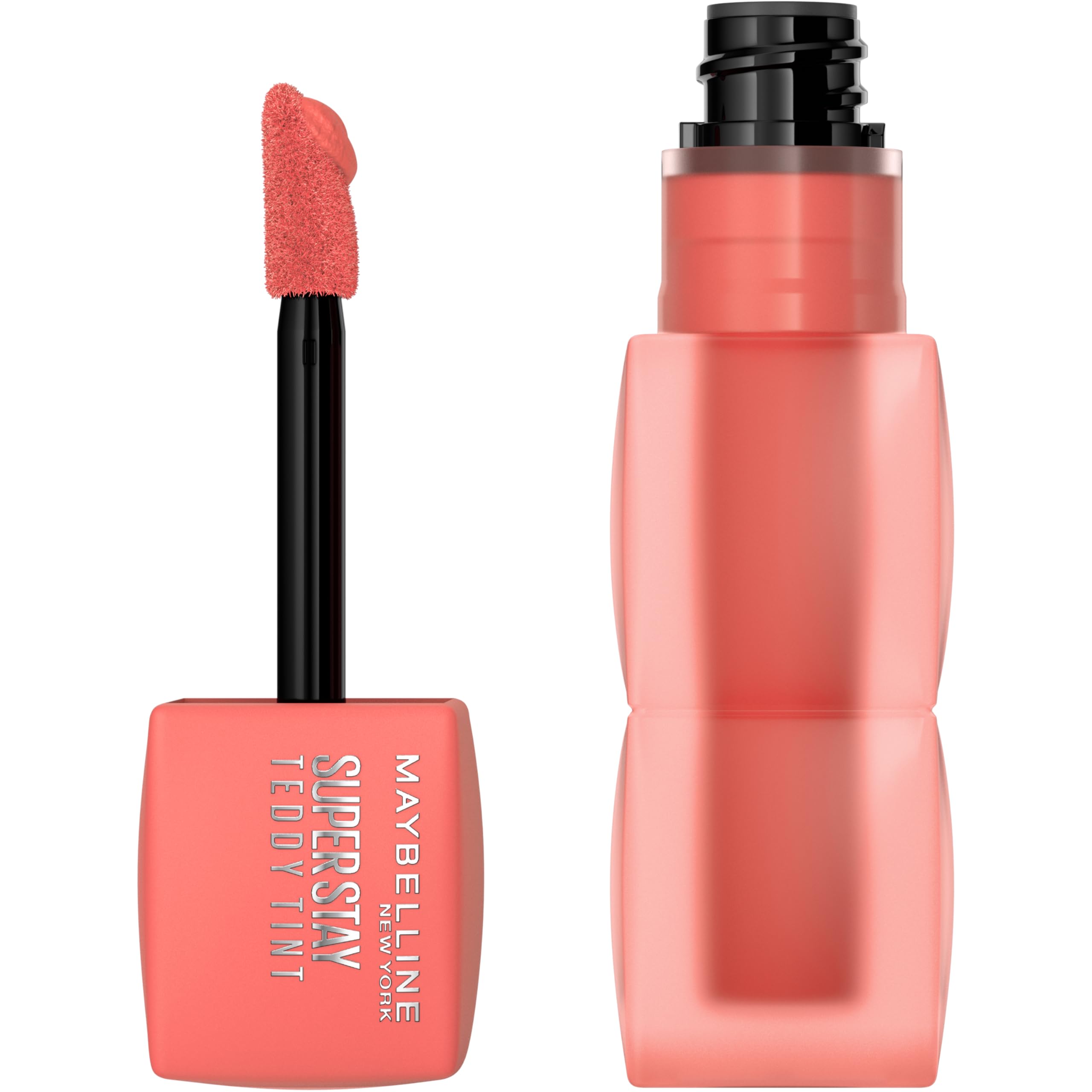 Maybelline Super Stay Teddy Tint, bouteille élégante, tenue longue durée possible.