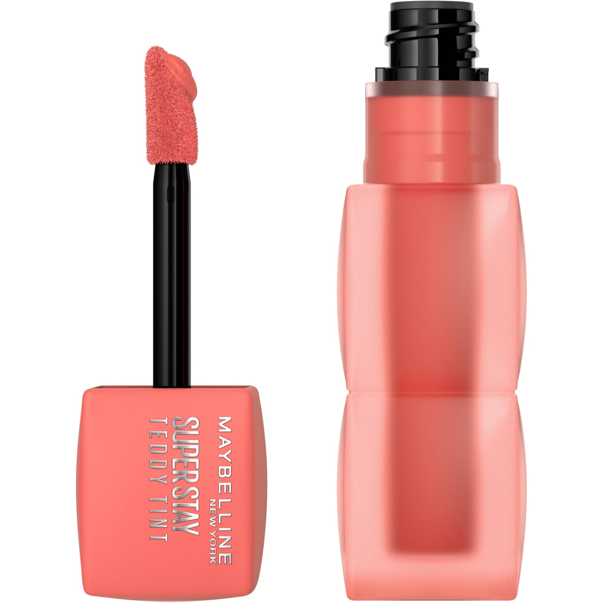 Maybelline Super Stay Teddy Tint, bouteille élégante, tenue longue durée possible.