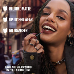 Maybelline Teddy Tint, texture mate pour fini naturel et modulable.