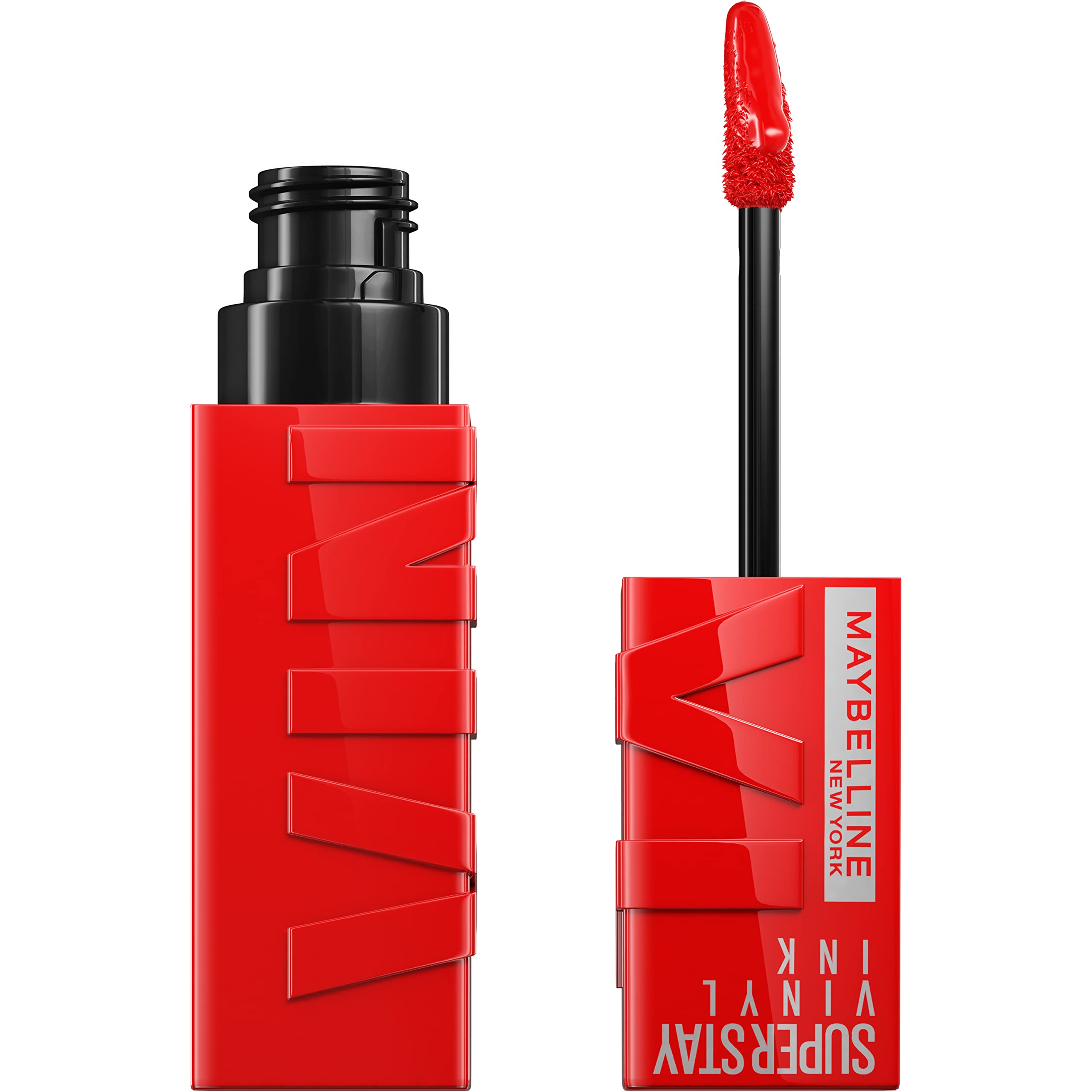 Maybelline Super Stay Vinyl Ink: bouteille brillante pour une couleur longue tenue.