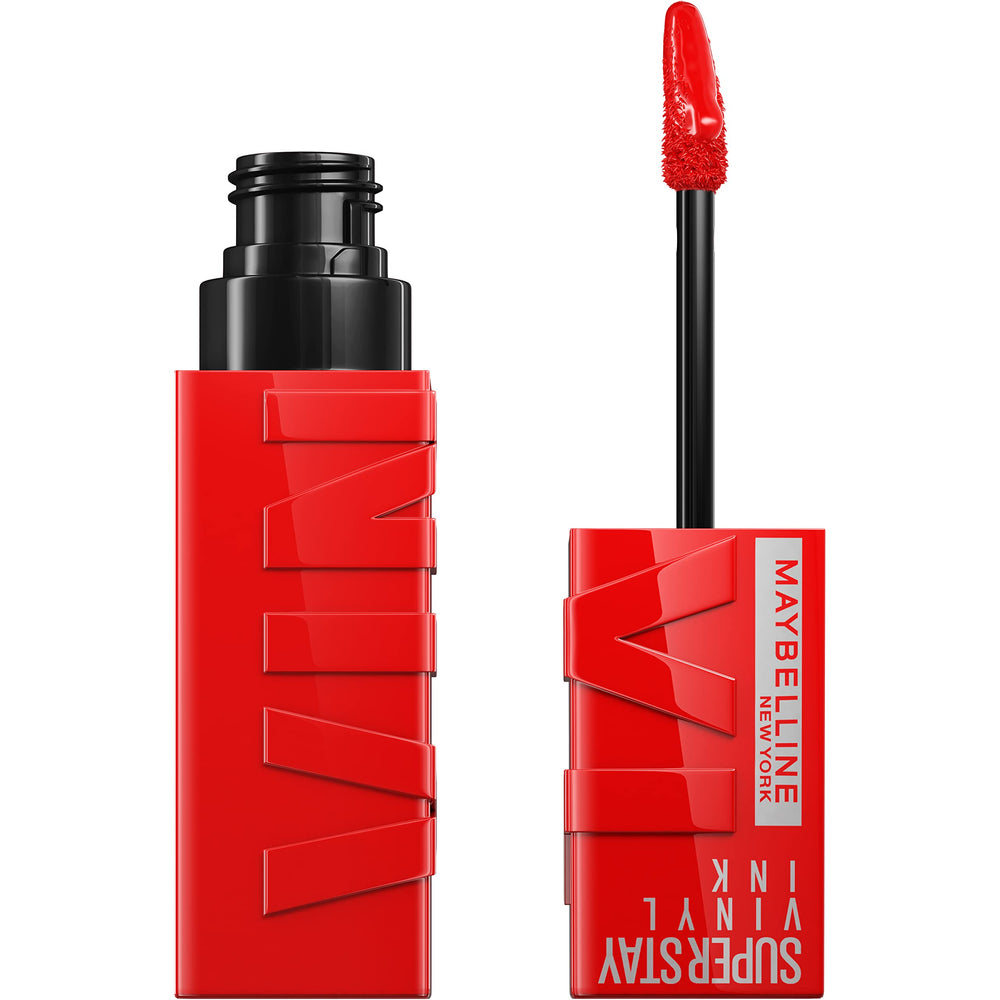 Maybelline Super Stay Vinyl Ink: bouteille brillante pour une couleur longue tenue.