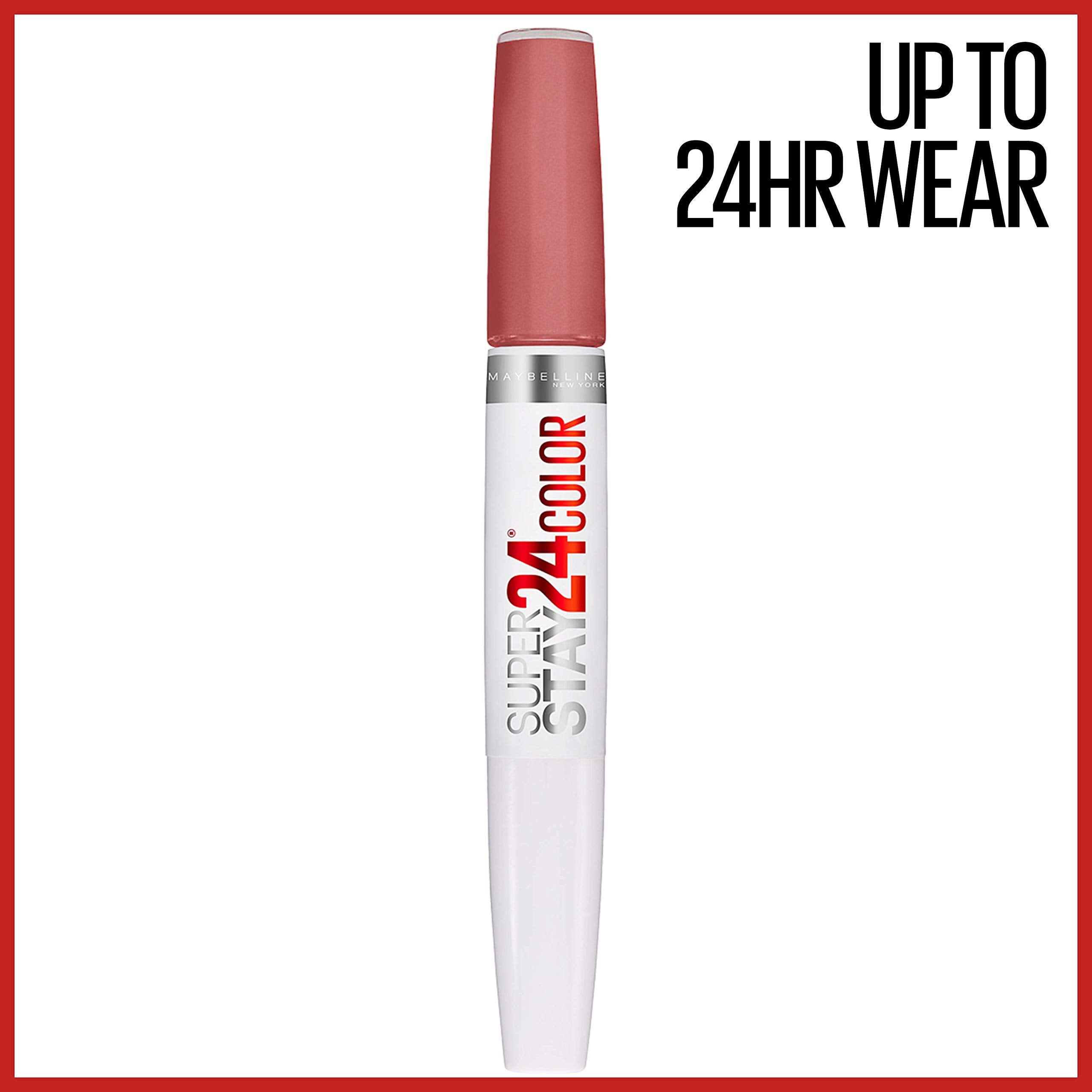 Maybelline Super Stay 24 – Baume hydratant pour lèvres, douceur longue durée.