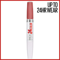 Maybelline Super Stay 24 – Baume hydratant pour lèvres, douceur longue durée.