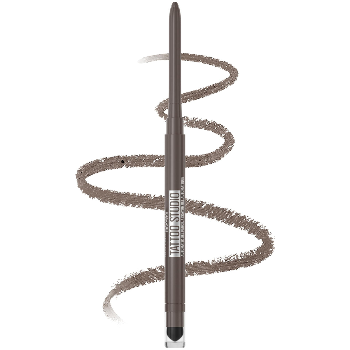 Maybelline Tattoo Studio: crayon gel automatique résistant à l'eau pour une tenue longue durée.