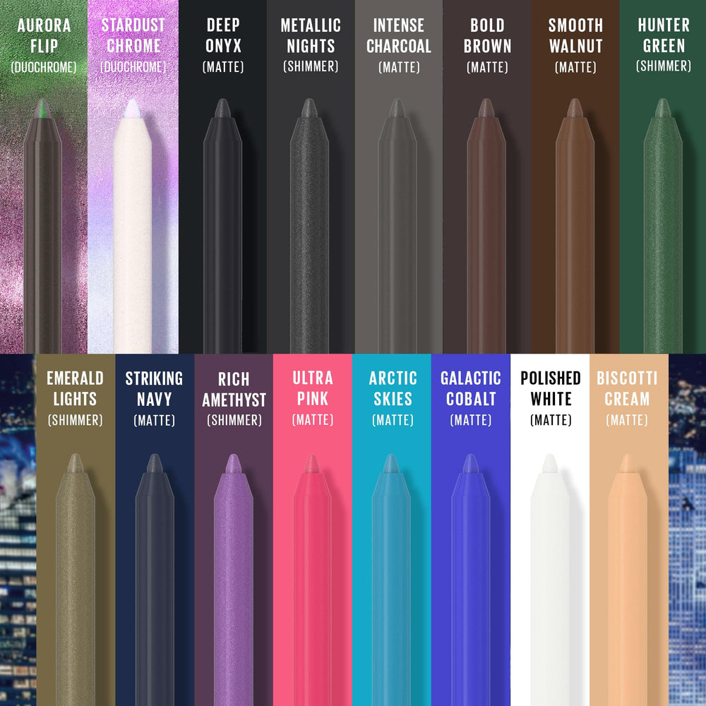 Maybelline TattooStudio crayon yeux – échantillon teinte crème révèle les pigments riches.