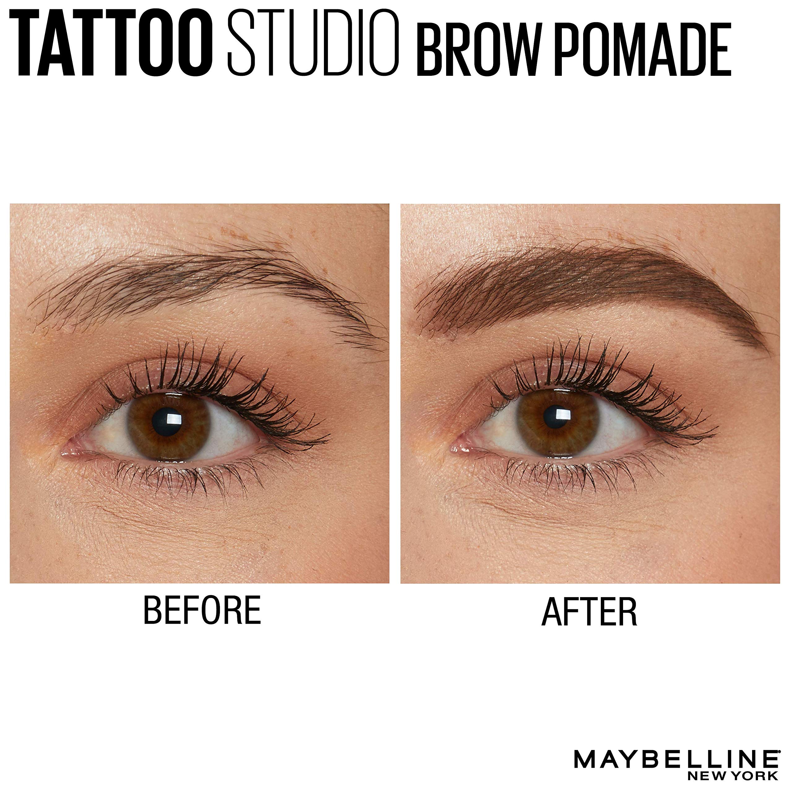 Maybelline TattooStudio Sourcils Pomade longue tenue et waterproof pour toute la journée.