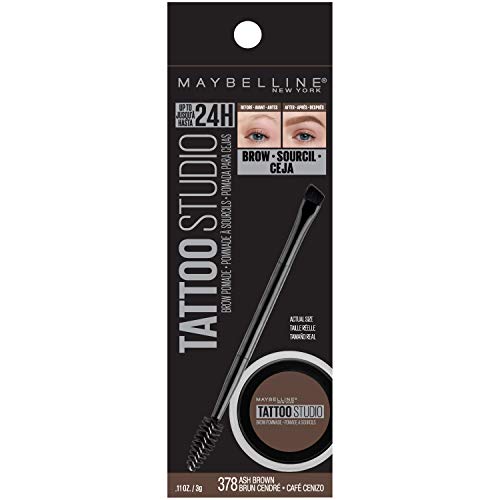 Maybelline TattooStudio pomade sourcils avec brosse-spoolie pour estomper et mélanger