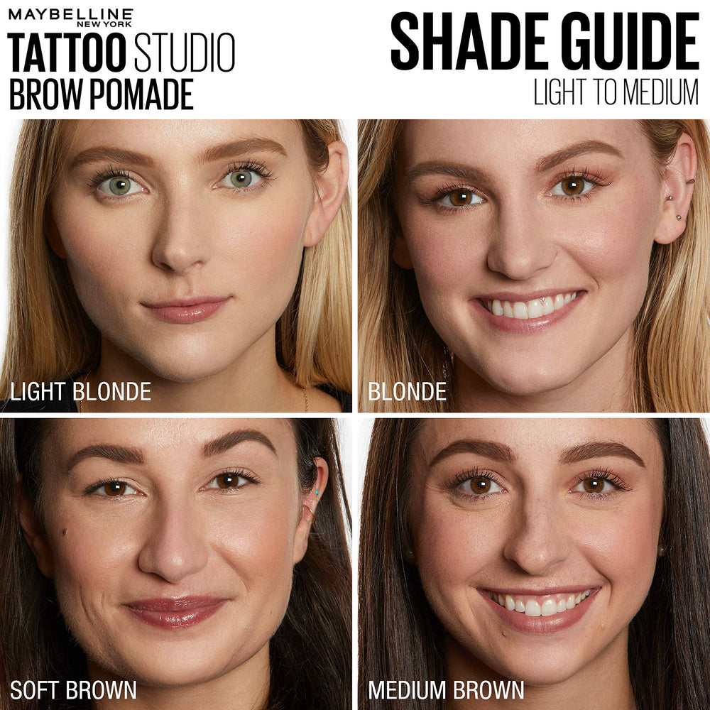 Maybelline TattooStudio Sourcils – crème pour sourcils mate, application fluide