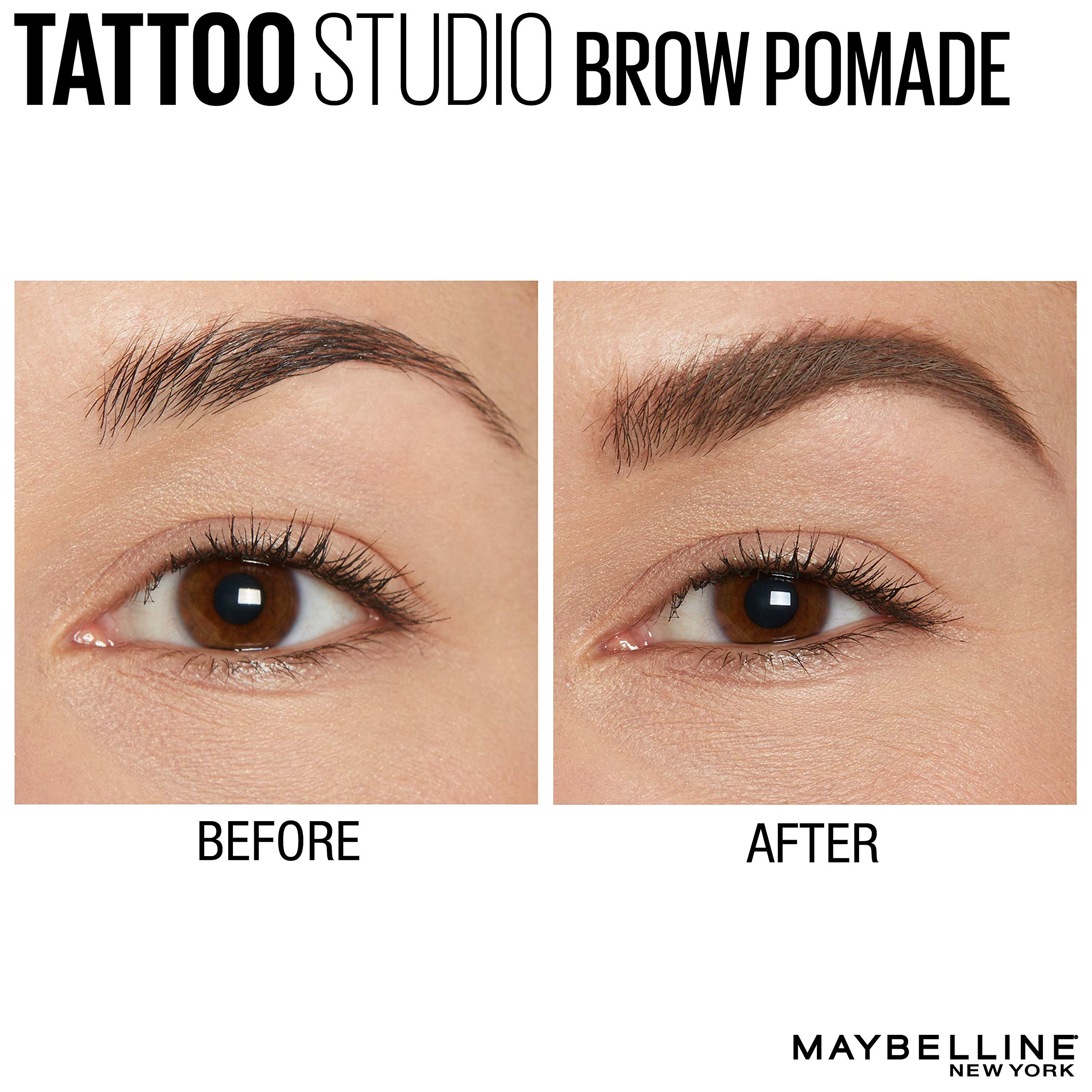 Maybelline TattooStudio Brow Pomade texture mate pour fini velouté