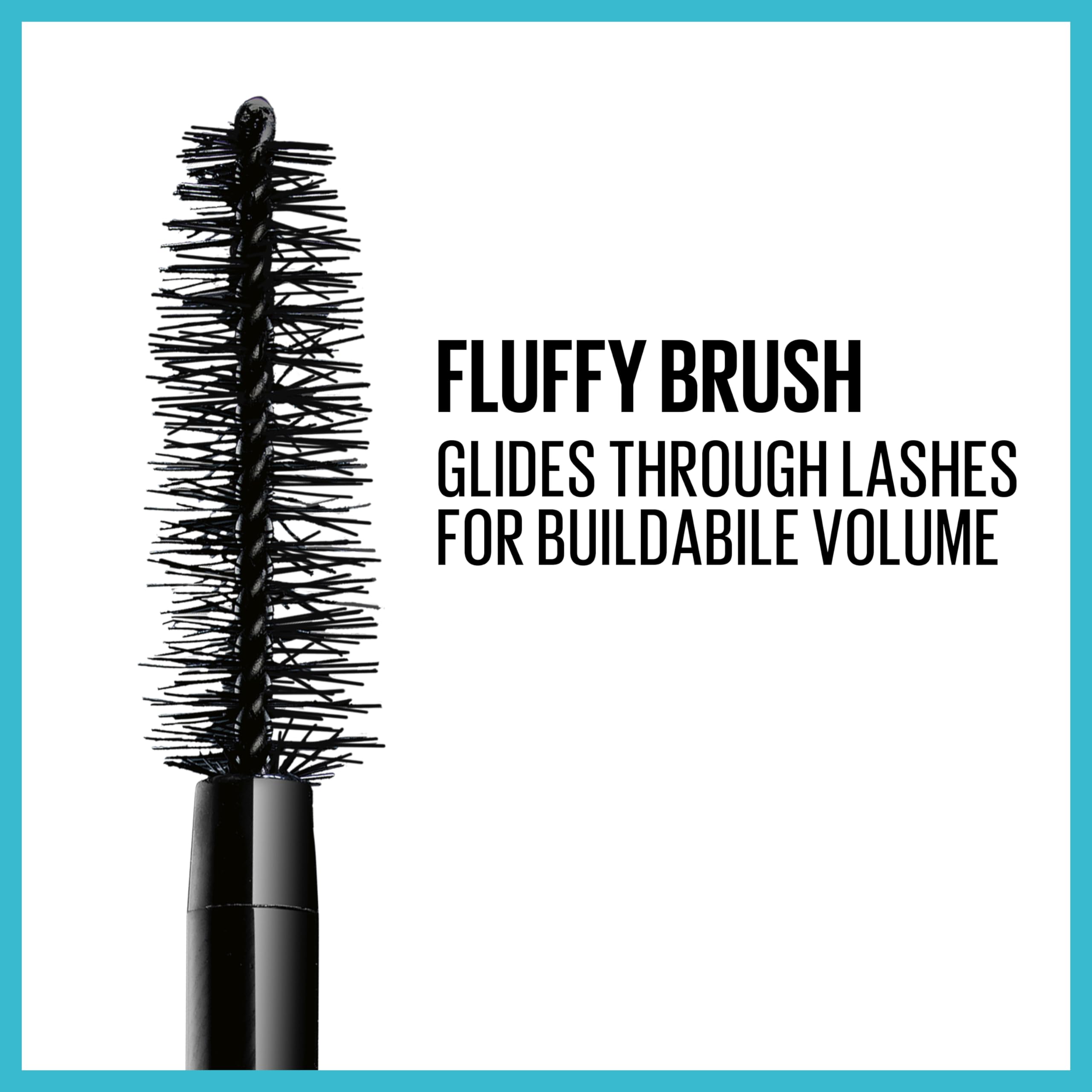 Maybelline Total Temptation Mascara : volume intense et cils bien séparés.