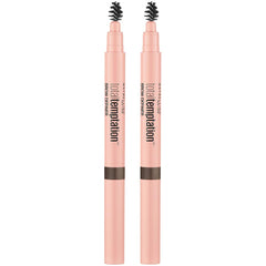 Maybelline Total Temptation Sourcils avec brosse à sourcils intégrée pour estomper.