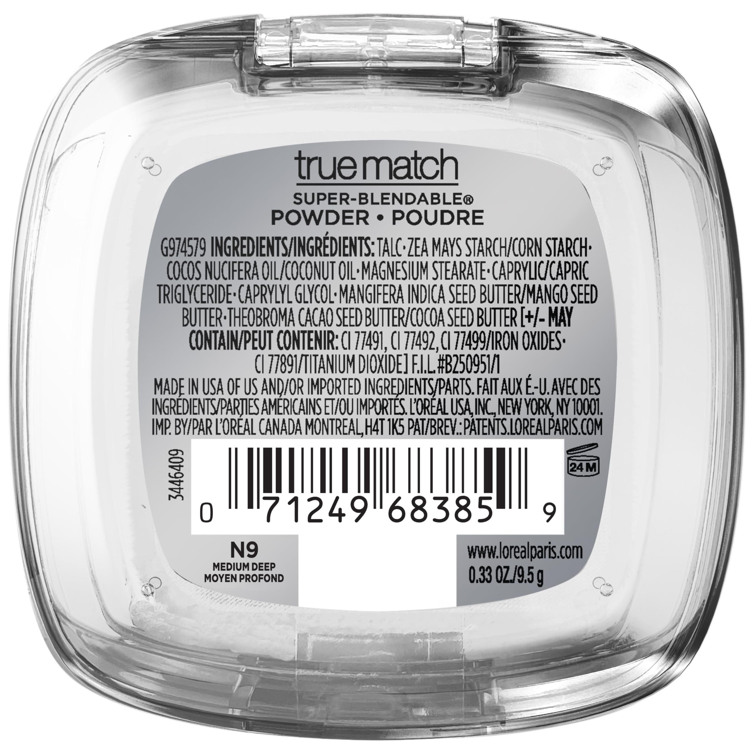 Maybelline True Match: format compact de 0-33oz pour retouches faciles