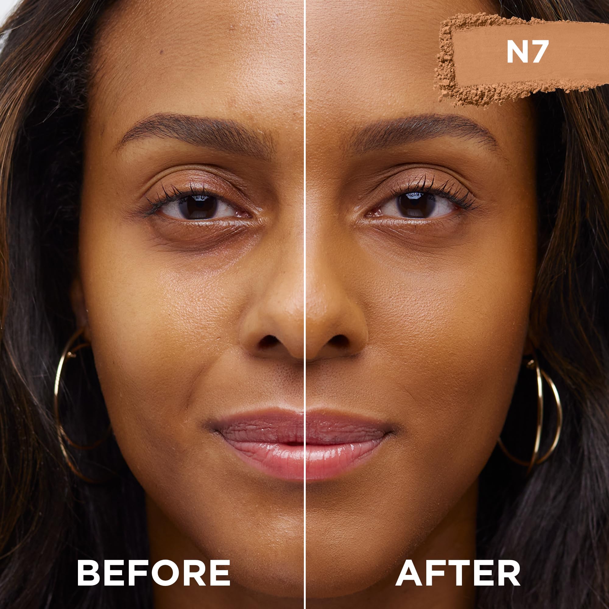 Maybelline True Match: poudre compacte avec miroir intégré pour retouches rapides.