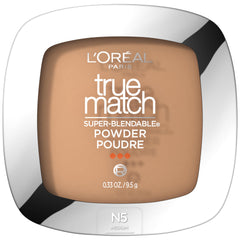 Maybelline True Match Poudre compacte N5 Medium – correspond exactement au teint, fini naturel.